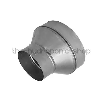 Metal Extraction Fan Ducting Air Pipe Reducer Hydroponics • £10.99