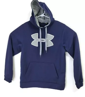 Under Armour Hoodie Sweatshirt Men's Medium Long Sleeve Dri-Fit Pullover Logo • $14.95