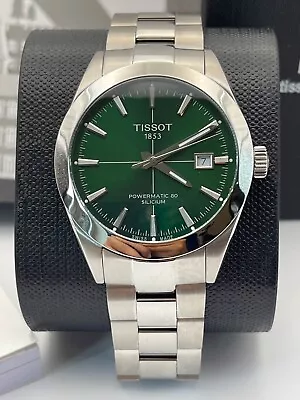 Tissot Gentleman T127.407.11.091.01 Powermatic 80 T-Classic Green Dial Watch • £385