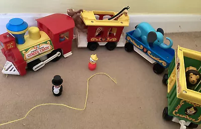£10.99 • Buy Vintage 1973 Fisher Price Circus Train, Figures & Animals . Little People . VGC