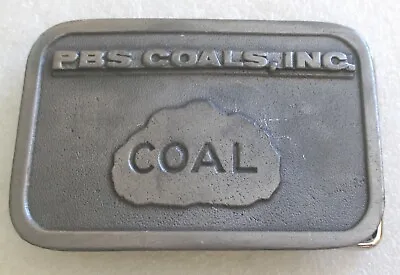 Vintage PBS Coals Inc. Company Employee / Advertising Belt Buckle COAL Mining • $19.99