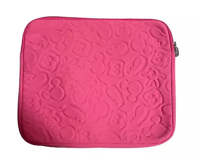 Disney Tablet Ipad Case Mickey Minnie Mouse Pink Padded Bag Soft Zipper • $8.95