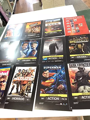 12 Mini Movie Poster - Superman Drama  Horror Comedy  Lot  Mylar Red Box • $10