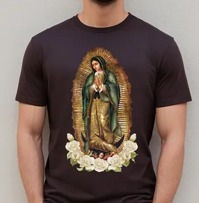 Virgen De Guadalupe T-Shirts Our Lady Of Guadalupe Shirts Faith-Inspired Tee • $23.99