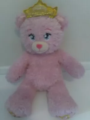 £8 • Buy  Disney Princess's Girls Pink Build-A-Bear Workshop Teddy Bear With Crown