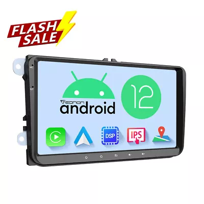 9 IPS Car GPS Android12 For VW PASSAT CC GOLF MK5/6 Jetta POLO Tiguan EOS NO DVD • $203.33