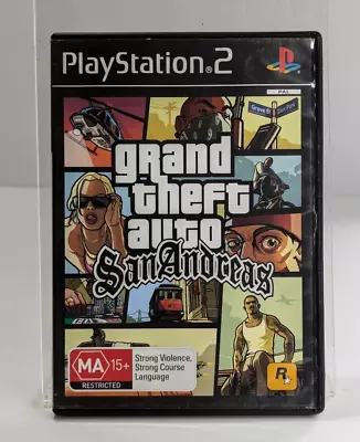 Grand Theft Auto GTA San Andreas PS2 PlayStation 2 Game Complete With Manual • $17.95