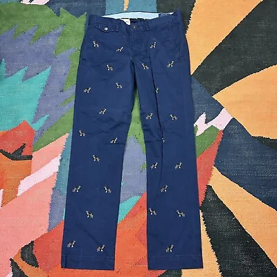 Polo Ralph Lauren Chino Trousers Embroidered Dog Beagle Size Mens W32 L32 • $99.50