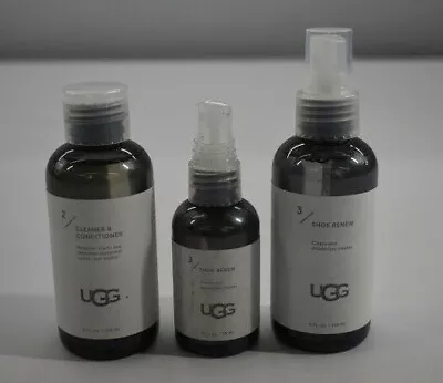 Lot Of 3 UGG Travel Size Step 2 Cleaner & Conditioner 4oz Step 3 Shoe Renew 6oz • $17.45