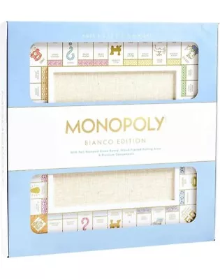 WS Game Company Monopoly Bianco Edition With Foil-Stamped Wood Game Board And • $126