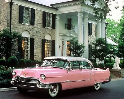 ELVIS PRESLEY Pink Cadillac In Front Of GRACELAND Classic Picture Photo 4x6 • $8.50