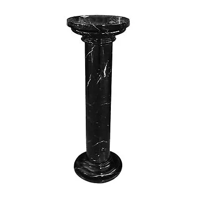 Column IN Marble Black Style Classic Antique Style Marble Column Classic Home • £696.16