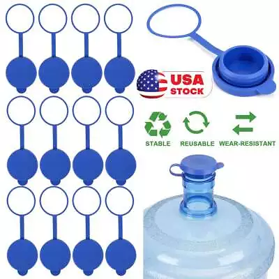 Reusable Snap Button Cap Seal Lid Replace For 55mm 3-5 Gallon Water Bottle Jug • $9.78