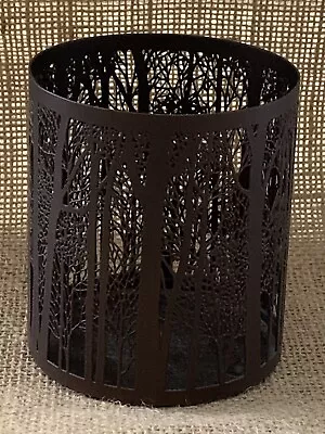 Yankee Candle Forest Silhouette Candle Votive Holder Laser Cut Metal - No Glass • $9.99