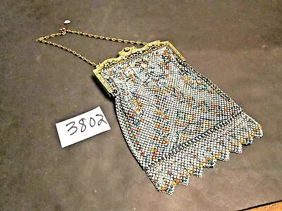 Ladies Antique Painted Mesh Purse Mandalian Mfg Co • $199