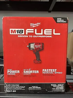 Milwaukee 2967-20 M18 FUEL 18V 1/2 In High Torque Impact Wrench With Friction... • $229