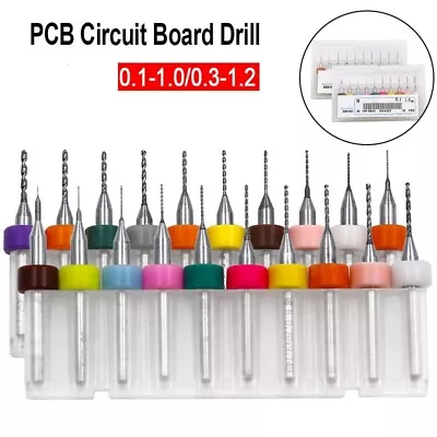 10 PCS 0.1-1.2mm Bits Drill Set PCB Circuit Micro Small Board Print Carbide New • $7