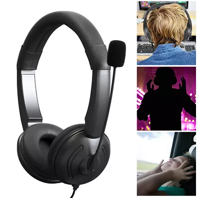 Noise Cancelling For Computer Universal USB Headset Call Center With Microphone~ • £13.48