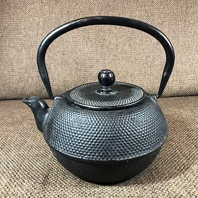 Japanese Teapot Cast Iron Black Kettle 1 Litre  Tea Pot Quality Used • £16.89