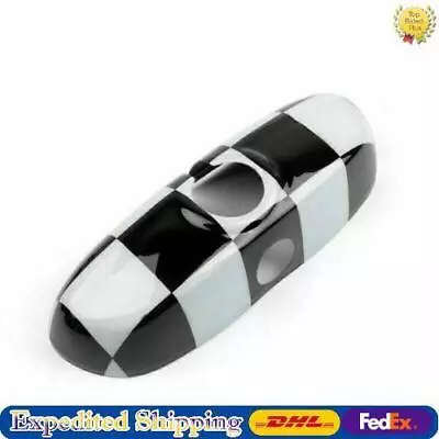 Checkered Pattern Rear View Mirror Cover For 2014 BMW MINI Cooper F56 F55 BK #9 • $48.65