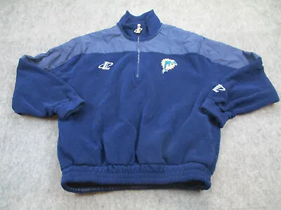 Miami Dolphins Sweater Mens Medium Pullover Football NFL Logo Athletic Pro Line  • $27.99