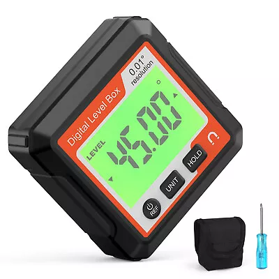 LCD Magnetic Digital Inclinometer Protractor Level Box Gauge Angle Finder • $14.69