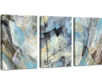 Abstract Canvas Wall Art 3 Piece • $12.50