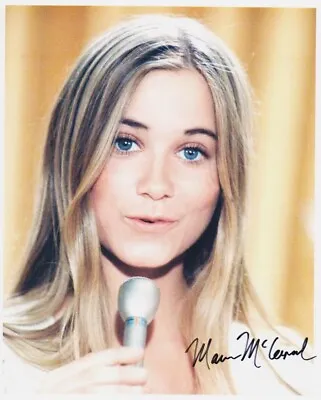 MAUREEN McCORMICK Signed THE BRADY BUNCH 8x10 W/ Coa BEAUTIFUL CLOSEUP SINGING • $30.85