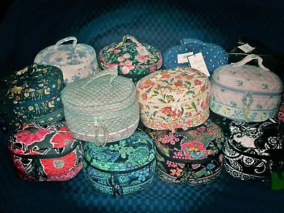 Vera Bradley Varied Assortment Of Home & Away Cosmetic/Jewelry Travel Cases • $64.95