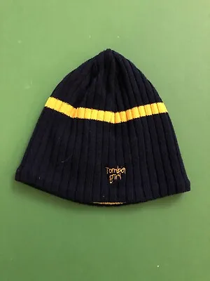 Tomboy Girl Winter Hat - Blue With Yellow Stitching- Vintage/ Unique HTF • $13.99