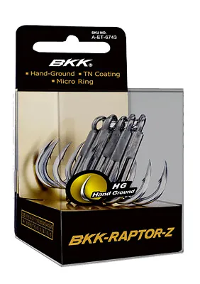 BKK Hooks Raptor-Z Treble Hooks • $12.99