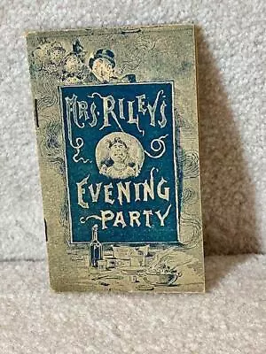 Vintage Emerson Bromo-Seltzer Ad Memo Booklet  Mrs. Riley's Evening Party  • $8.99