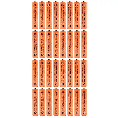 32 Pcs AAA 1800mAh Ni-MH 1.2V Rechargeable Battery Cell MP3 Toy Orange US Stock • $25.54
