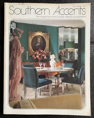 $15.99 • Buy Southern Accents Magazine Fine Interiors And Garden Fall 1980