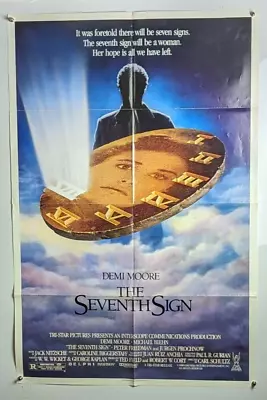 Demi Moore Michael Biehn THE SEVENTH SIGN Original 1sh Movie Poster Horror • $10.85