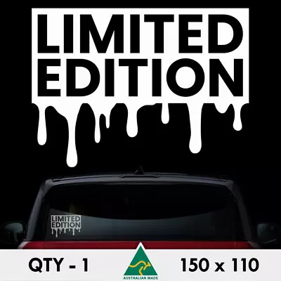 Limited Edition Sticker 150mm Drip Drift Turbo Jdm Ute 4x4 Car Window Decal • $6.50