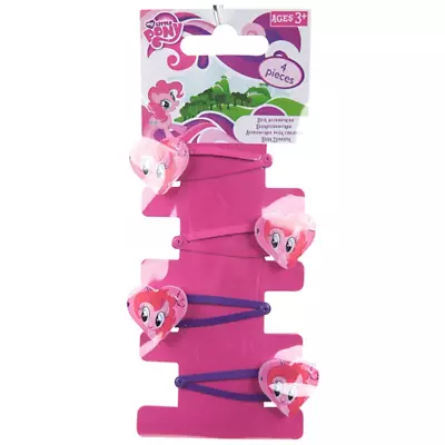 My Little Pony Hair Clips X 4 Kids Girls Snap Hair Sleepies Accessories Pink  • £1.99