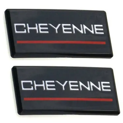 $33.99 • Buy 2x New 88-98 Chevrolet Cheyenne Emblem Side Roof Pillar Cab Badge Nameplate