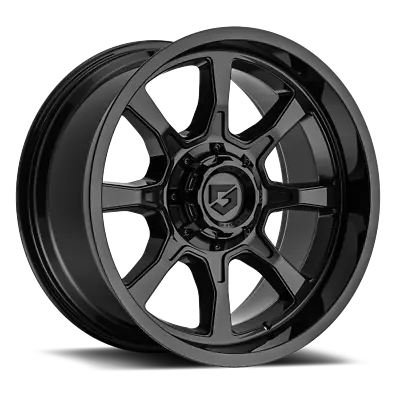 Gear Off-Road 18x9 Wheel Gloss Black 772B 8x180 +18mm Aluminum Rim • $207.99