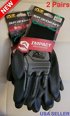 2 Pairs Of Mechanix Wear Speed-Knit Impact Protection Work Gloves Men’s SizeL/XL • $20