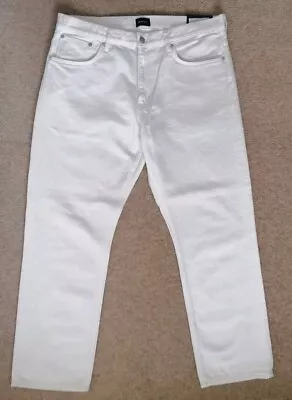 Gant Jeans White Relaxed Straight Fit 36w 30l Bnwt • £20