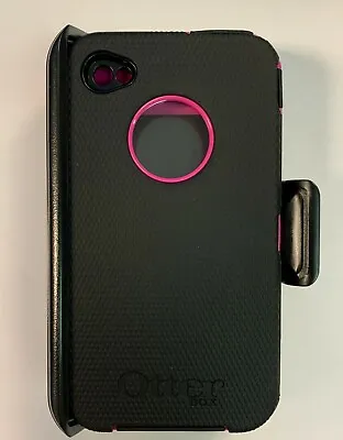 Authentic Otter Box Defender Series Phone Case For IPhone 4  Pink Black • $11.99