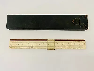 Vintage Keuffel & Esser K+E Slide Rule 4053-3 Hard Leather Case 10 1/2” • $19.50