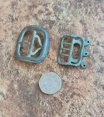 Two Antique Buckles. Metal Detecting Finds • £3