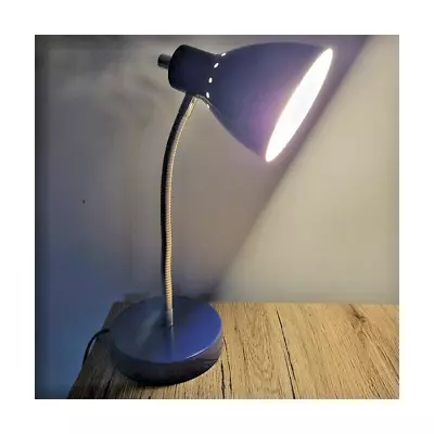 Intertek Lamp Flexible Portable Gooseneck Desk Light Dark Blue • $19