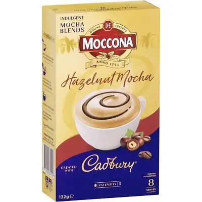 Moccona Coffee Cadbury Hazelnut Mocha Sachets 8 Pack • $10.29