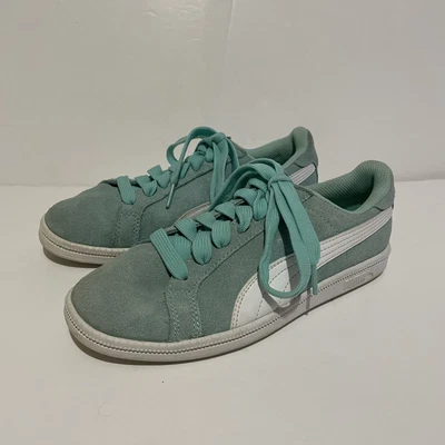 Puma Baby Blue Suede Lace Up Trainers UK 4 • £17.99