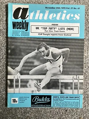 £6.99 • Buy ATHLETICS WEEKLY - 24th November 1973 - Tony Simmons; Geoff Capes;