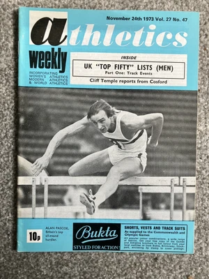 £6.99 • Buy ATHLETICS WEEKLY - 24th November 1973 - Tony Simmons; Geoff Capes;