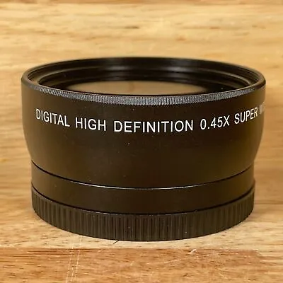 0.45X Magnification High-Definition Wide Angle Macro Lens For 49mm Mount Camera • $23.39